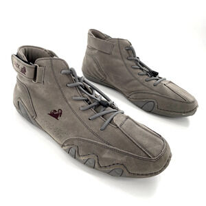 LDeck Martin Italian Sz 39/6 Mens High Top Shoes Casual Sport Grey‎ Suede